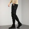 Yeni Taktik Pantolon Erkekler Birden Çok Cepler Tacitical Pantolon Erkekler Slim Fit Kargo Pantolon Moda Katı Joggers 29-38