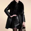 Jaquetas femininas Mulheres Outono Inverno Faux pele macia casacos de couro quente manga longa solta casaco outerwear senhora sobretudo