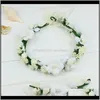 Clips Barrettes Hair Jewelry Drop Delivery 2021 Fashion Women Wedding Bridal Flower Tiara Headbands Floral Wreath Crowns Garlandadd Bracelet