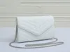 Lederen vrouwen tas hoge kwaliteit originele doos messenger schouder handtas portemonnee cross body chain clutch avondtassen