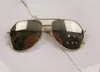 Vintage Pilot Sunglasses for Men Gold Metal Red Lens Fashion Sun glasses 0110 Sonnenbrille gafa de sol with box279e