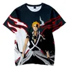 T-shirt da uomo Anime Bleach T-shirt 3D Stampa Streetwear Uomo Donne Fashion Oversized Manica Corta Harajuku Hip Hop Top Tops