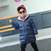 Winter New Children's Down Jacket Mid-length Fashion Boys Girls Down Snow Jacket Baby Cat Thick White Duck Down Clothes TZ776 H0909