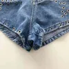 Gaganight Arrival Lato Kobiety Denim Spodenki Moda Cekinowa Wysoka Pas Krótkie Dżinsy Seksowna Kobieta Krótkie spodnie S-L 210519