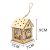 Christmas log cabin Hangs Wood Craft Kit Puzzle Toys 2023