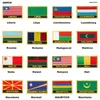 National Flag Broderi Patch Badge Turkiet Nederländerna Kiribati Djibouti Kirgizistan Guinea Guinea-Bissau Kanada