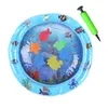 Kussen / Decoratief Kussen Baby Kids Water Play Mat Speelgoed Opblaasbare PVC Zuigeling Tummy Tijd PlayMat Peuter Activiteit met Bandpomp Daling