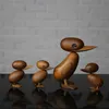 The Danish puppet woodcarving classic creative Home Furnishing ornaments small duck soft decoration housing study desktop decora 210607