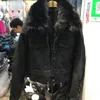 Женские куртки зима теплое сумасшедшее пальто натуральное воротник для волос джинсовая куртка Femal Parkas Overwear F2228