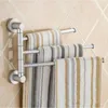 Towel Racks Multifunction Space Aluminum Rotating Rack For Bathroom Organize Tower Holder Bright Light
