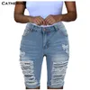 denim bermuda shorts women