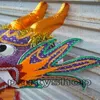 Dragon Costume Giallo taglia 6 # 5 5m kid folk SILK parad smart china Mascot Performance decor gioco sport Ornamen Toy holiday Christm313y