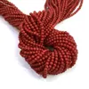 Altri accessori per perle di corallo naturale da 3 mm Accessori lucidati rotondi sciolti per donne gioielli che producono regalo braccialetto rita22
