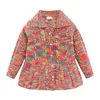 Mudkingdom Fashion Girls Cardigan Sweater Ruffle Button Children Knitted Outerwear Little Girl Clothes Spring Autumn Kids jacket 211104