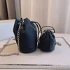 Super Mini Designer Bucket Bag Women Shoulder Purses Cute New Summer Black Canvas Luxurys Chain Crossbody Bags Handbags Whole237T