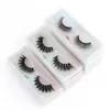 10 par blandade falska ögonfransar Laserförpackning Mjuka Wispy Natural Cross Mink Eye Lashes Dramatiska Faux Cils Återanvändbar