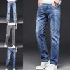 Moda estiva da uomo Jeans casual sottili Lavato vintage Vestibilità rilassata Pantaloni in denim alla moda Pantaloni classici a gamba dritta a 5 tasche Pantaloni lunghi X0621