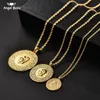 Pendant Necklaces Three Size Muslim Islam Turkey Ataturk Arab For Women Gold Color Turkish Coins Jewelry Ethnic Gifts
