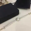 Marchio di colore oro gioielli di moda per le donne fiore perle braccialetto a catena moda gioielli Praty design vintage polsino di grande larghezza5609425
