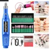 네일 드릴 액세서리 Máquina de Taladro Uñas Eléctrica Profesional Juego Manicura Para Pedicura Fresas Lima Uña