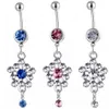 D0534 Belly Navel Button Ring Mix kleuren01234567894419788