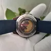 Bestseller, hochwertige Armbanduhren, 40 mm, Aquanaut, Edelstahl, Asien, transparent, mechanisch, automatisch, blaues Zifferblatt, Kautschukarmband, Ba285s