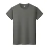 New round neck solid color T-shirt summer cotton bottoming shirt short-sleeved mens and womens half-sleeved 7Q7