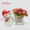 高品質20種rattan vases +花メーター春の風景バラの造花の造られた花のセットの結婚式のホームテーブルの装飾