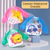 Cute Baby Bibs Waterproof Long Sleeve Apron Children Feeding Smock Bib Burp Clothes Soft Toddler Clothing