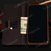 مصمم أزياء بني محفظة زهرة محفظة للهاتف iPhone 14 14pro 14plus 13 13pro 12 12pro 11 Pro Max XS XR