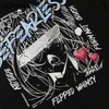 Tshirts Harajuku Japoński Anime Cartoon Girl Drukuj Tees Koszule Streetwear Hip Hop Fashion Loose Bawełny Casual Topy 210602