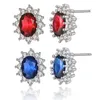 Micro-set da donna Zirconia Sun Flower Stud Orecchini Glamour Fashion Jewelond Decorso Regalo di amore per la fidanzata