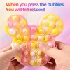 DHL free Fidget Backpack Purses Push Bubbles Finger Puzzle Toys Crossbody Fanny Pack Cartoon Shoulder Bag Travel Sports Bags for kids Students