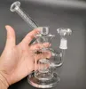 Podwójna warstwa Filtr Hookh Bong Szkło Dąb Rig Water Bongs Dym Rury 8-10 cal Wysokość 14.4mm Kobiet Złącze z Quartz Banger