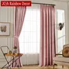 Modern blecautas cor-de-rosa cortinas para sala de estar quarto térmico térmico isolado janela de cortina de cortina de cor sólida cortinas 90% 211203