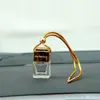 Leere Glasflasche Anhänger Cube Auto Parfümflasche Hängen Hohl Rückseite Ornament Lufterfrischer für ätherische Öle Diffusor Duft