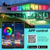 15M LED 5050 RGB Strip Light APP Control Couleur changeante LED SMD 5050 RGB Light Strips avec télécommande RF pour les chambres Party249W