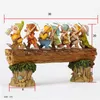 Vorverkauf 15 Tage handgemachte sieben Zwergbäume Gnome dekorieren Garten Mini Harz Handwerk Figur Bonsai Outdoor Home Drop 210607