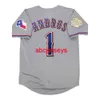 Cousu personnalisé Elvis Andrus 2011 World Series Jersey ajouter nom numéro Baseball Jersey