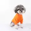 Casual cão camisola clássico padrão de couro impresso cães casacos de animal de estimação roupas de algodão outono inverno camisolas corgi bulldog