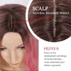 Perucas sintéticas Huaya longo ondulado peruca encaracolado mulheres negras afro-americano cosplay resistente ao calor de fibra de cabelo falso rosa / dourado