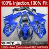 Injection mold Fairings For KAWASAKI NINJA ZX1200 C ZX 1200 12R 1200CC ZX 12 R 1200 CC 00-01 Bodywork 2No.12 ZX1200C ZX12R 00 01 ZX-12R 2000 2001 OEM Body Kit blue gloss