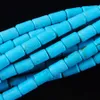 WOJIAER New 2023 Fashion Style DIY 4x6mm Purple Howlite Stone Column Beads for Jewelry Making Loose Spacer Bead 15.5" BY929