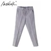 ActhInK Big Boys Formal Performance Suit Pant Pantalon Garcon Brand Gentle Style Kids Grey Wedding Pants Pant, C258 211103