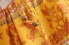 Bohemian Orange Yellow Floral Print Spaghetti Strap Klänning Etnisk Kvinna Justerbar Lacing Up Sling Dresses Beach 210429