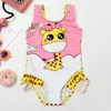 Cacto impressão bebê menina swimsuit uma peça de banho crianças swimwear 3-8 anos cute crianças menina banho terno criança verão praia desgaste 944 z2