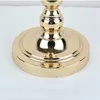 Candle Holders Elegant Gold/ Silver Flowers Vases Romantic Dining Table Centerpieces Flower Rack For Wedding Party Decoration