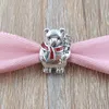 925 Sterling Silver kralen Kerstmis Polar Bear Charm Charms Past European Pandora Style Jewelry armbanden ketting 796466EN39 Annajewel