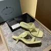 2021 brand luxury designers spring and summer women pointed flat heel slippers fashion size 35-40 comfortable high quality with box dust bag