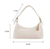 Fashion womens shoulder bags trendy ins single lady bag soft leather small fresh to wear spring and summer personalized casual handbag